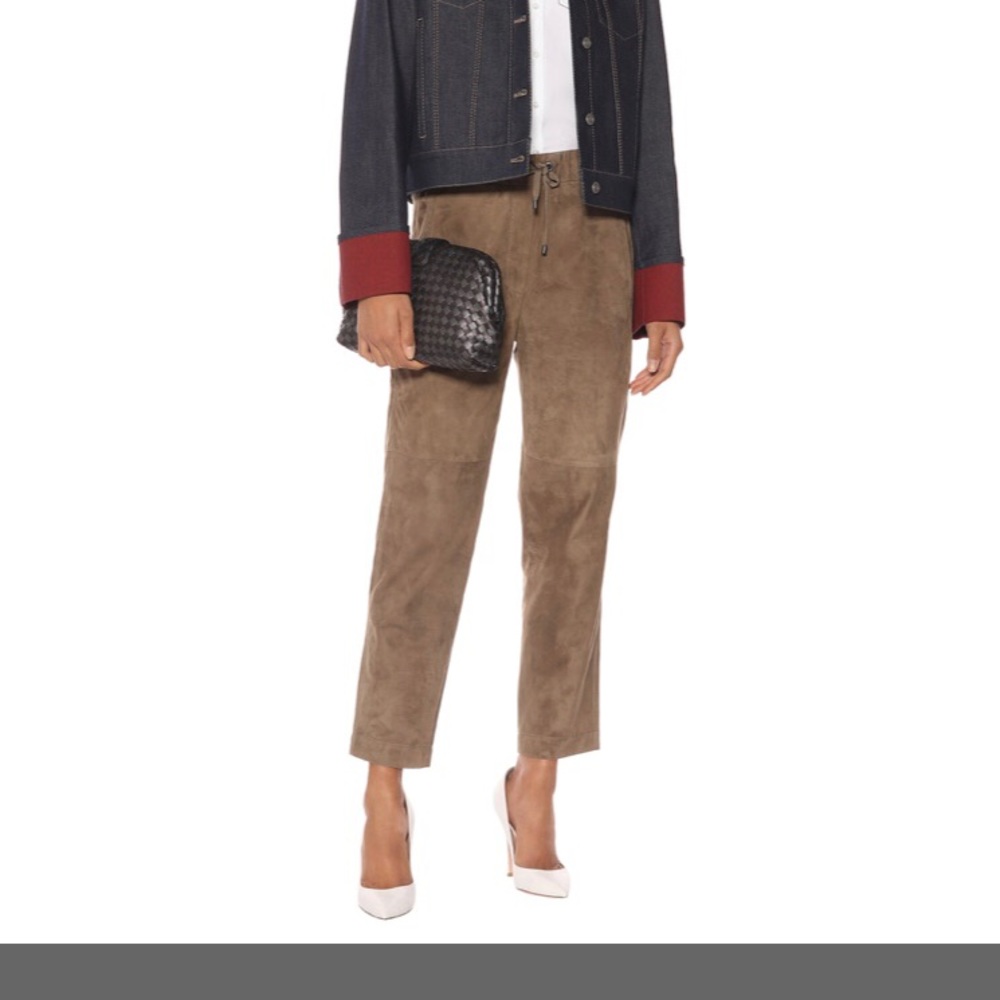 BRUNELLO CUCINELLI leather suede
trousers
